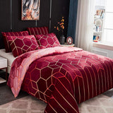Parure de couette Golden Cosmo Hive | 3 pièces