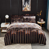 Parure de couette Golden Cosmo Hive | 3 pièces