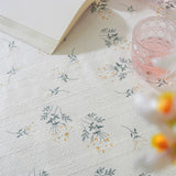 Golden Tassel Floral Round Table Cloth