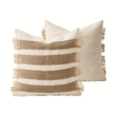 Handwoven Bohemian Stripe Cushion Cover