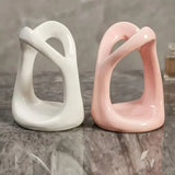 Heart-Shaped Ceramic Toothbrush Holder