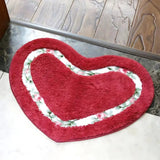 Heart Floral Tufted Bath Mat