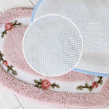Heart Floral Tufted Bath Mat