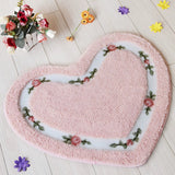 Heart Floral Tufted Bath Mat