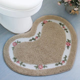 Heart Floral Tufted Bath Mat