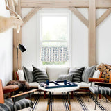 Inkblot Blue Tassel Cabinet Curtain