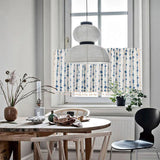 Inkblot Blue Tassel Cabinet Curtain