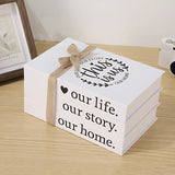 Inspiré Rustic Book Stack Home Shelf Decor