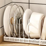 Iron Dish Pot Lid and Utensils Storage Rack