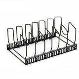 Iron Dish Pot Lid and Utensils Storage Rack