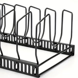 Iron Dish Pot Lid and Utensils Storage Rack