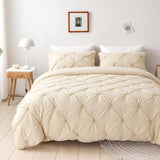 Amore Luxury Pinch Pleat Duvet Cover Set