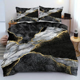 Jade Opulent Gold Accent Duvet Cover Set