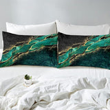 Jade Opulent Gold Accent Duvet Cover Set