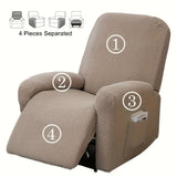 Juno Fitted Recliner Chair Cover Soft Pocket