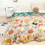 Blooming Floral All-Season Cotton Blanket