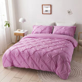 Amore Luxury Pinch Pleat Duvet Cover Set