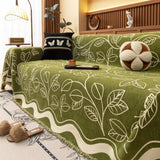 Leaf Inspired Luxury Chenille Sofa Cover