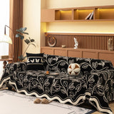 Leaf Inspired Luxury Chenille Sofa Cover