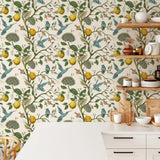 Lemon Bluebird PVC Adhesive Wallpaper