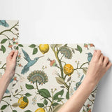 Lemon Bluebird PVC Adhesive Wallpaper