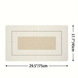 Lush Floral Striped Kitchen Mat