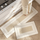 Lush Floral Striped Kitchen Mat