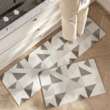 Lush Floral Striped Kitchen Mat