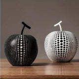 Luxurious Polka Dot Apple Sculpture