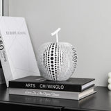 Luxurious Polka Dot Apple Sculpture
