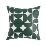 Luxury Embroidered Faux Leather Sofa Cushion Cover