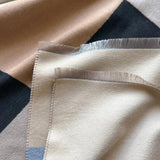 Luxury Geometric Pattern Knitted Shawl