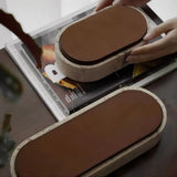 Marble Leather Lid Jewelry Storage Box