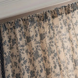 Maribelle Floral Lace-Trimmed Curtain