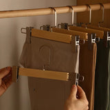 Maxwell Premium Wood Pants Hangers with Clips