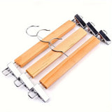 Maxwell Premium Wood Pants Hangers with Clips