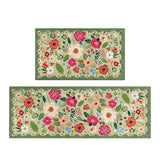Meadow Boho Floral Kitchen Mat Set