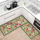 Meadow Boho Floral Kitchen Mat Set