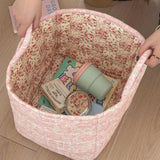 Miscellaneous Floral Quilted Storage Basket