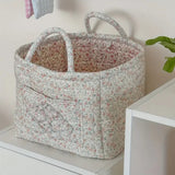 Miscellaneous Floral Quilted Storage Basket
