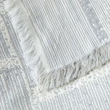 Mixed Tone Geometric Cotton Blanket