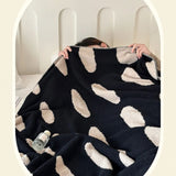 Modern Polka Dot Fleece Blanket