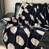Modern Polka Dot Fleece Blanket