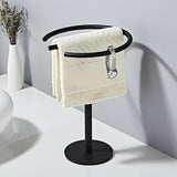 Modern Round Free-Standing Hand Towel Holder Rack