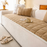 Modern Square Boucle Anti-Slip Couch Cover