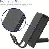 On Glass Stainless Shower Door Hooks