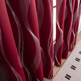 Modern Wave Pattern Blackout Curtain