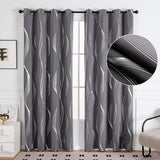 Modern Wave Pattern Blackout Curtain