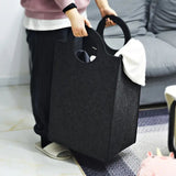 Oxford Fold Felt Laundry Basket