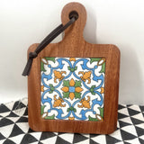 Moroccan Ebony Floral Wooden Trivets